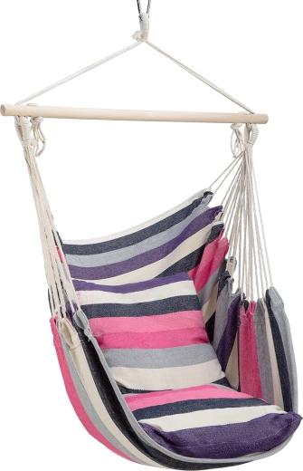 Brazilské závěsné křeslo růžové NILS Camp