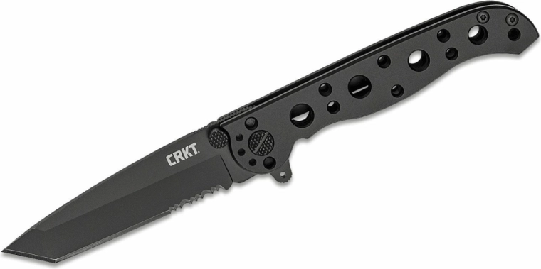 CRKT M16-10KS taktický kapesní nůž 7,6 cm, celočerný, nerezová ocel