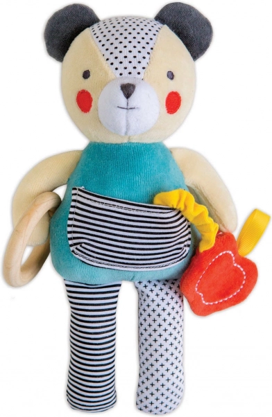 Petit Collage medvídek s kousátkem z organické bavlny