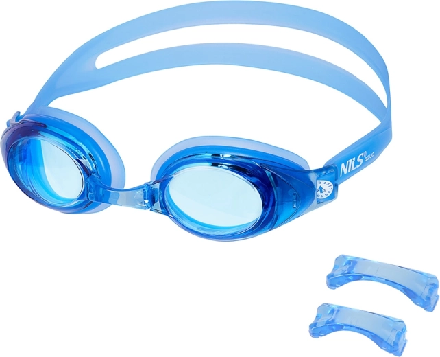 Plavecké brýle NILS Aqua modré s anti-fog a UV ochranou