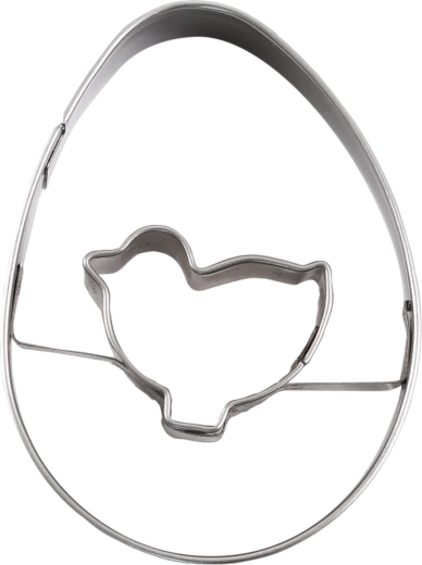 Vykrajovátka velikonoční kuřátko z nerezu 4–6 cm