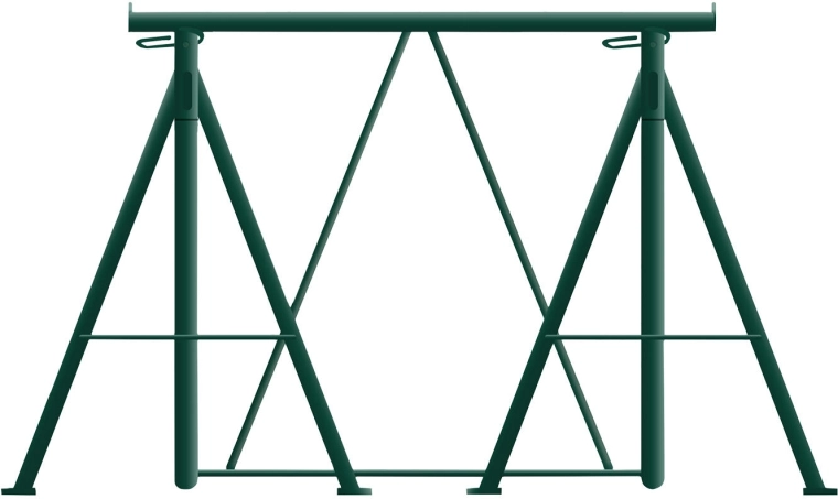 Lešenářská koza výsuvná a skládací, ocelová, výška až 1700 mm