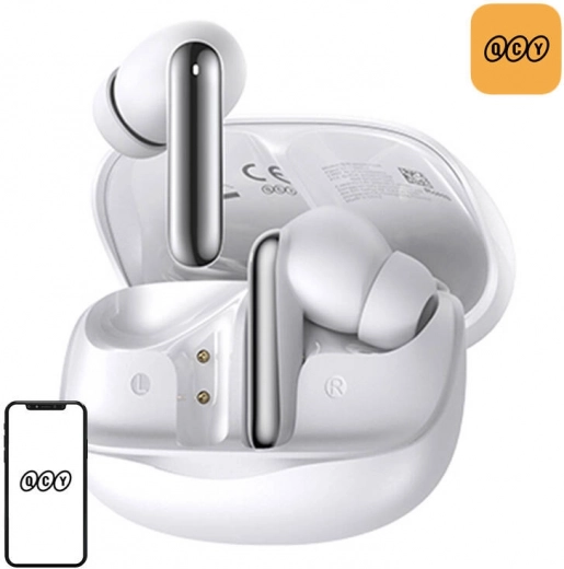 bezdrátová sluchátka TWS QCY MeloBuds HT12 bílá