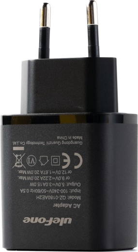Ulefone 20W rychlonabíječka USB‑C (EU) – černá