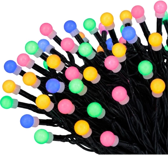 Vánoční LED řetěz RETLUX Cherry 200 LED multicolor 20 m
