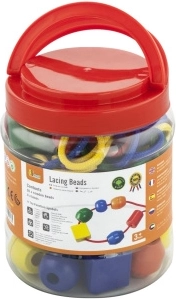 Dřevěné navlékací korálky do ruky – extra velké