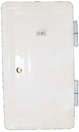 Dvojitá komínová dvířka bílé 160 × 320 mm