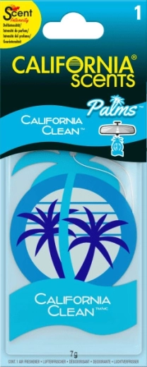 Závěsná papírová vůně do auta California Scents Palm California Clean