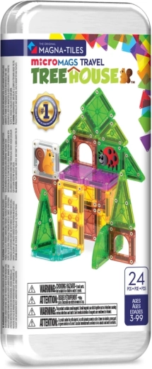 Magna-tiles microMAGS cestovní magnetická stavebnice stromový dům 24 dílků
