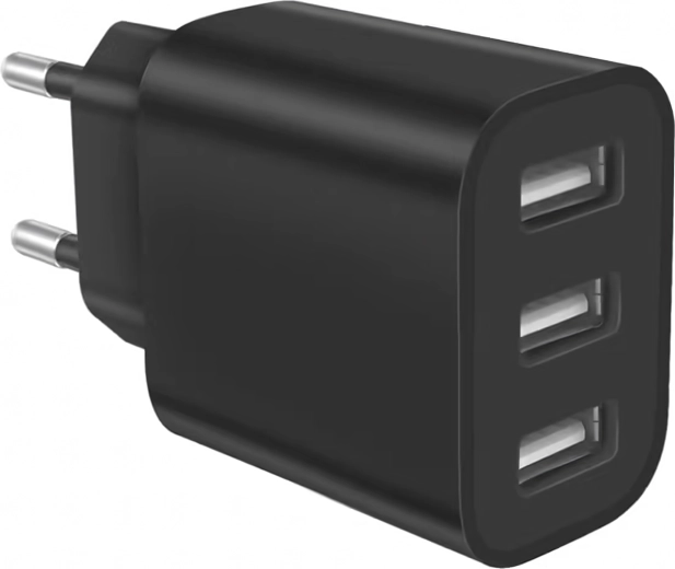 Výkonná síťová nabíječka 3× USB 5V 3.4A
