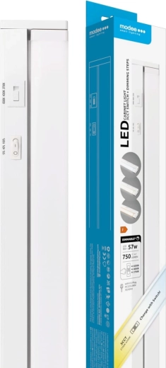 Modee LED podlinkové svítidlo 8 W, 556 mm, 750 lm, 3CCT se spínačem a stmívačem