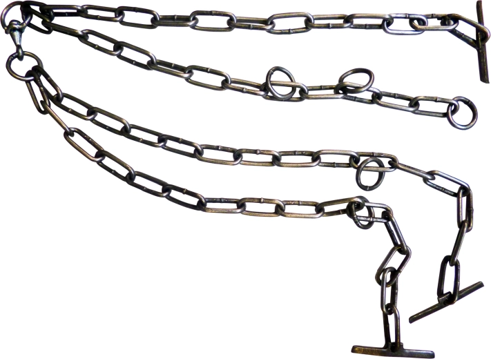 Dvojitý kovový úvazek pro dobytek 7 mm