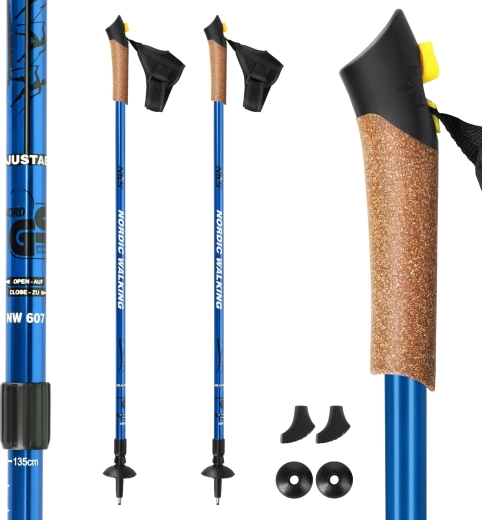 Nordic walking hole NILS Extreme NW607 modré