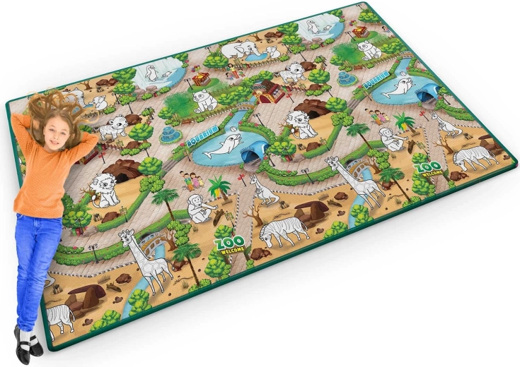 Rolovací omyvatelná pěnová omalovánková podložka 200 × 120 × 0,3 cm RICOKIDS