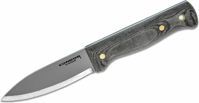 Condor Bushlore – outdoorový nůž 10,5 cm, Micarta, kožené pouzdro
