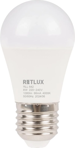 LED žárovka RETLUX Mini Globe E27 8 W 4000 K