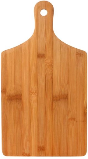 Dřevěné krájecí prkénko z bambusu s rukojetí 44 cm