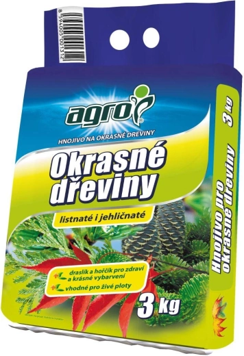 Hnojivo pro okrasné dřeviny 3 kg AGRO