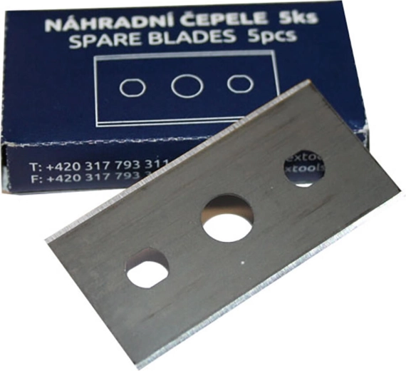 Náhradní čepele do hoblíku, 44 mm, Cr (5 ks)