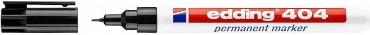 Permanentní popisovač Edding 404 černý s extra jemným hrotem