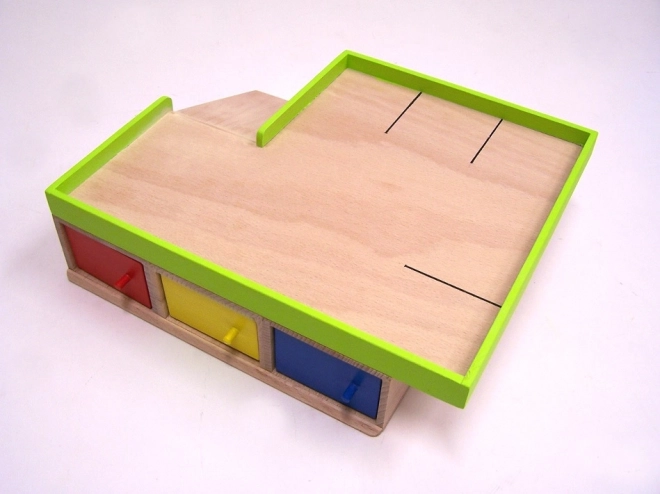 Dřevěná garáž pro 9 autíček