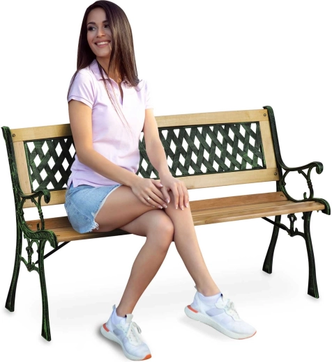 Zahradní lavice s opěrkou 124 × 74 × 43 cm Sofotel Fusio