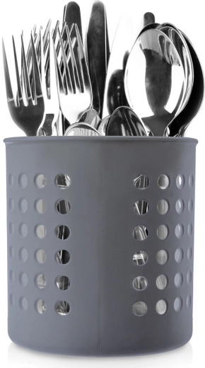 Odkapávací stojan na kuchyňské náčiní, šedý