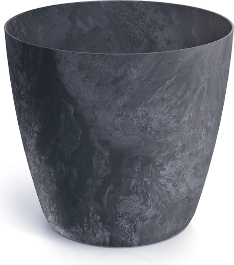 Květináč Mate s betonovým efektem 15,8 cm antracit