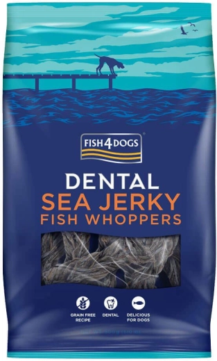 Fish4Dogs dentální pamlsky z mořské bílé ryby pro psy, kousky 500 g