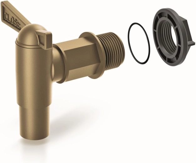 Kohoutek k sudu na dešťovou vodu Cantap 2 zlatý