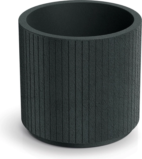 Květináč Coro Round 40 cm tmavě šedý