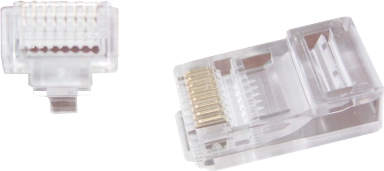 Průchozí síťový konektor RJ45 8P8C UTP, 100 ks