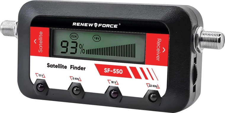 Digitální měřič satelitního signálu Renew Force SF-550