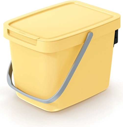 Odpadkový koš Systema Q Collect 6 l světle žlutý