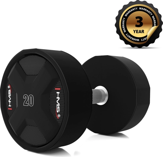 Jednoruční činka HMS HPC, polyuretan, 20 kg