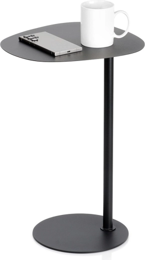 Kovový boční konferenční stolek černý 35 × 25 × 53 cm