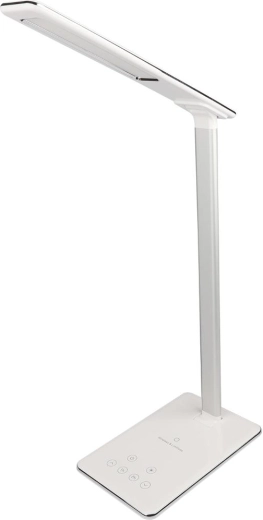 LED stolní lampa RETLUX RTL 199 s bezdrátovým nabíjením Qi, bílá