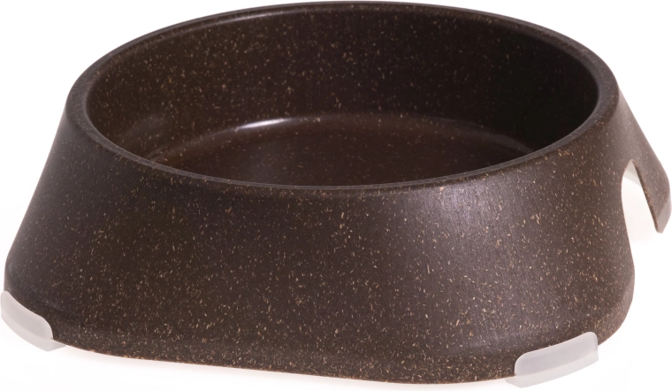 Miska pro psy a kočky 400 ml ECO FIBOO, přírodní hnědá, protiskluzová