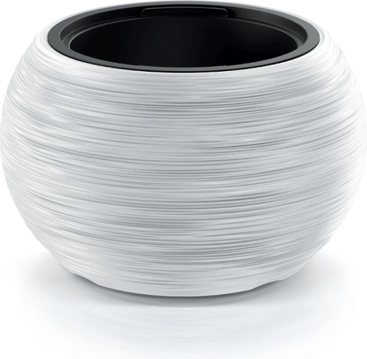 Květináč Furu Bowl 38 cm bílý s vnitřní vložkou