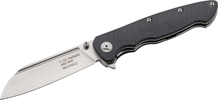 Jednoruční kapesní nůž 9 cm Sheepfoot, G10, černý
