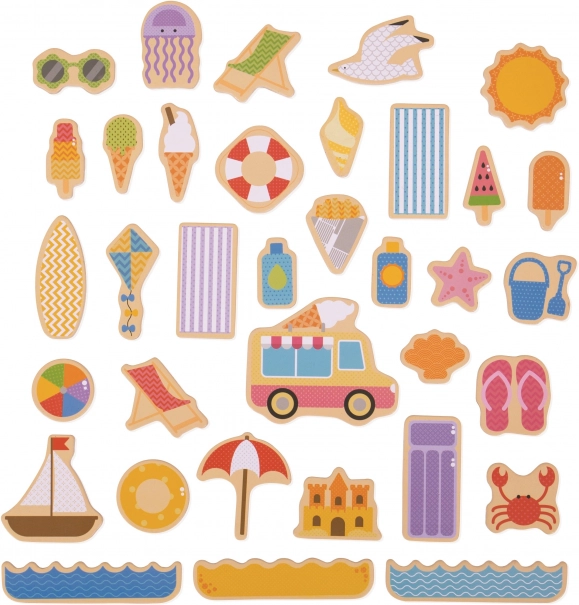 Bigjigs Toys magnety prázdniny u moře