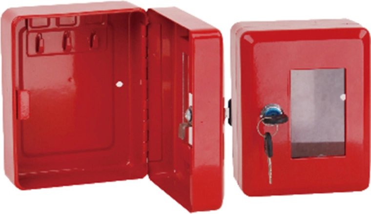 Požární skříňka na klíč s kladívkem, červená 150 × 120 × 80 mm