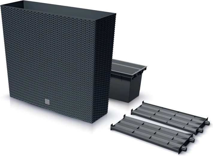 Vysoký truhlík Rato Case s vkladem 77 cm antracit