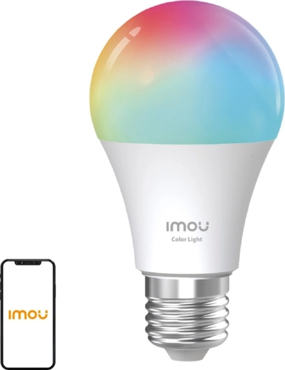 IMOU chytrá LED žárovka E27 (Matter), 9 W, 806 lm, RGB + CCT