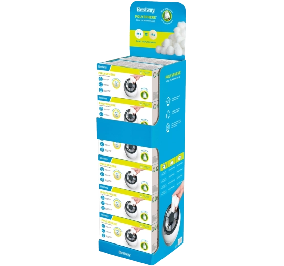 Filtrační kuličky BESTWAY Polysphere 500 g – stojanové balení 12 ks