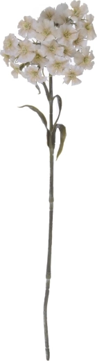 Umělá květina hvozdík bílý 55 cm