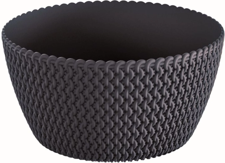 Mísa na rostliny Splofy 23,6 cm antracit