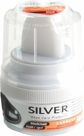 Silver samolešticí krém na obuv s aplikátorem černý 50 ml