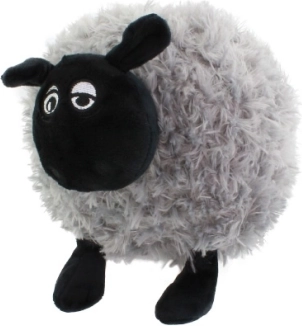 Polštář Plyšový Beránek Šedý