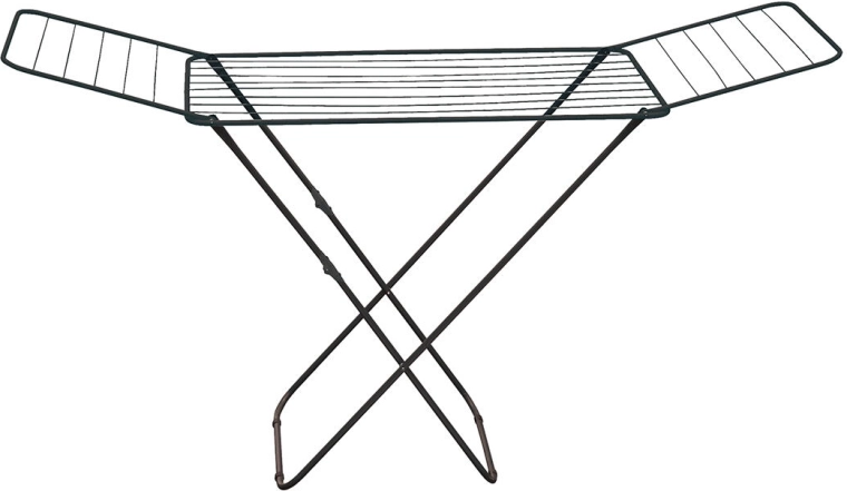 Rozkládací kovový sušák na prádlo Gory 20 m, černý
